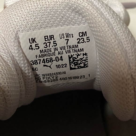 Puma Mayze Platform Sneakers Women’s 7 Lace Up Shoes White Casual New Pink - Picture 12 of 12